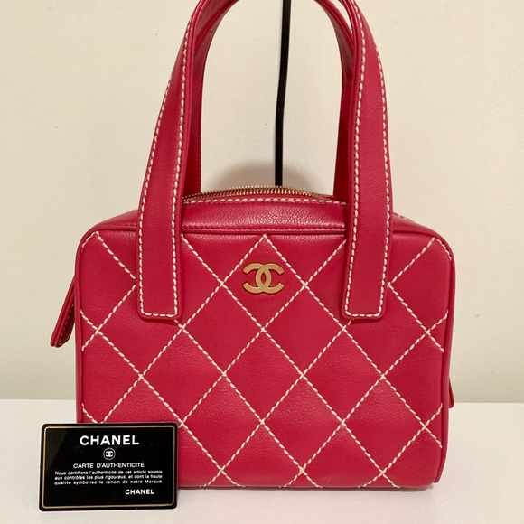 CHANEL Quilted Handbag AUTHENTIC Satchel - Picture 2 of 8